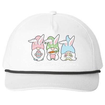 Easter With My Gnomies Cute Spring Snapback Five-Panel Rope Hat