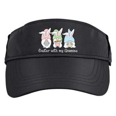 Easter With My Gnomies Cute Spring Adult Drive Performance Visor