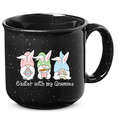 Easter With My Gnomies Cute Spring 15oz Campfire Ceramic Mug
