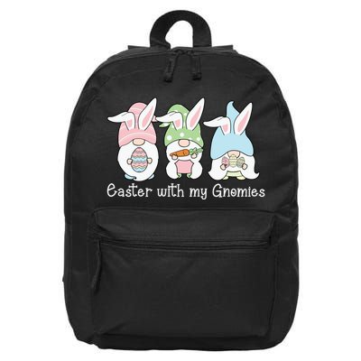 Easter With My Gnomies Cute Spring 16 in Basic Backpack