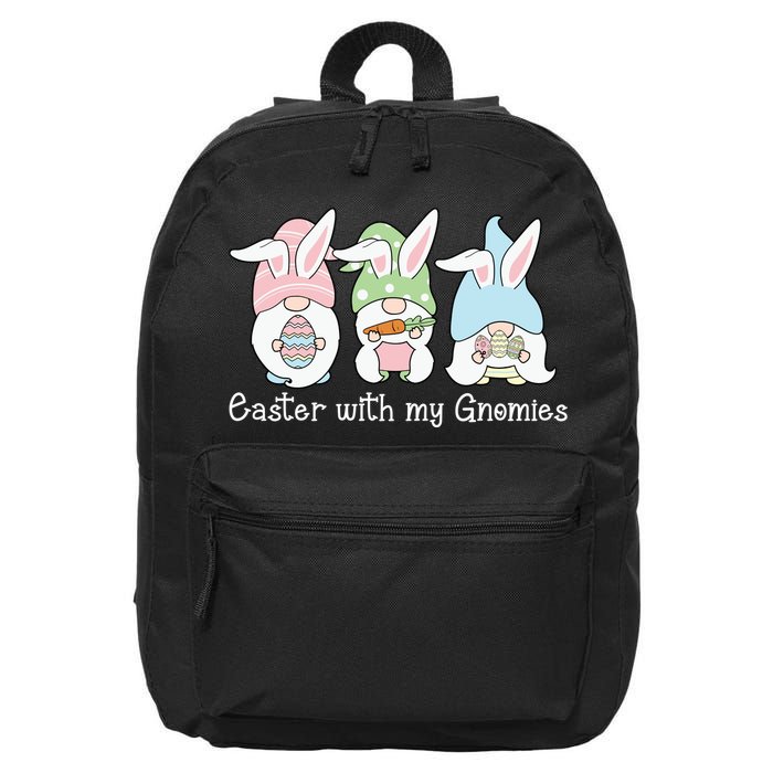 Easter With My Gnomies Cute Spring 16 in Basic Backpack