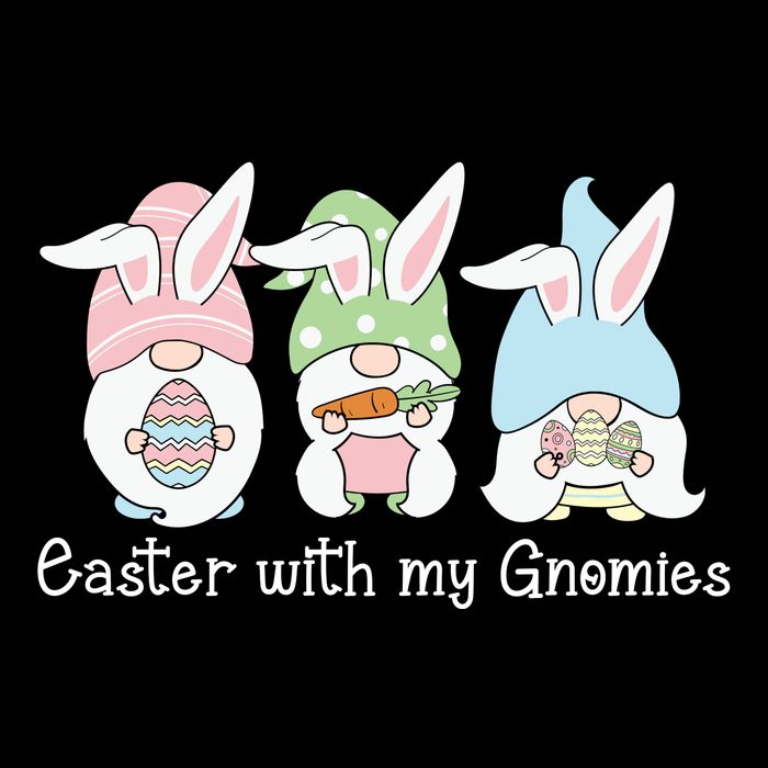 Easter With My Gnomies Cute Spring 16 in Basic Backpack