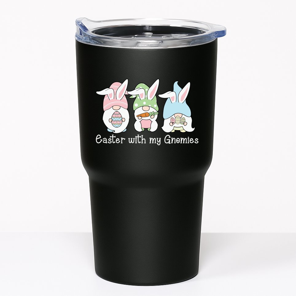 Easter With My Gnomies Cute Spring Tumbler