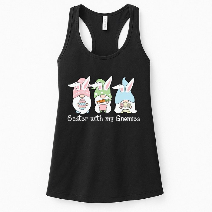 Easter With My Gnomies Cute Spring Womens Tank Top
