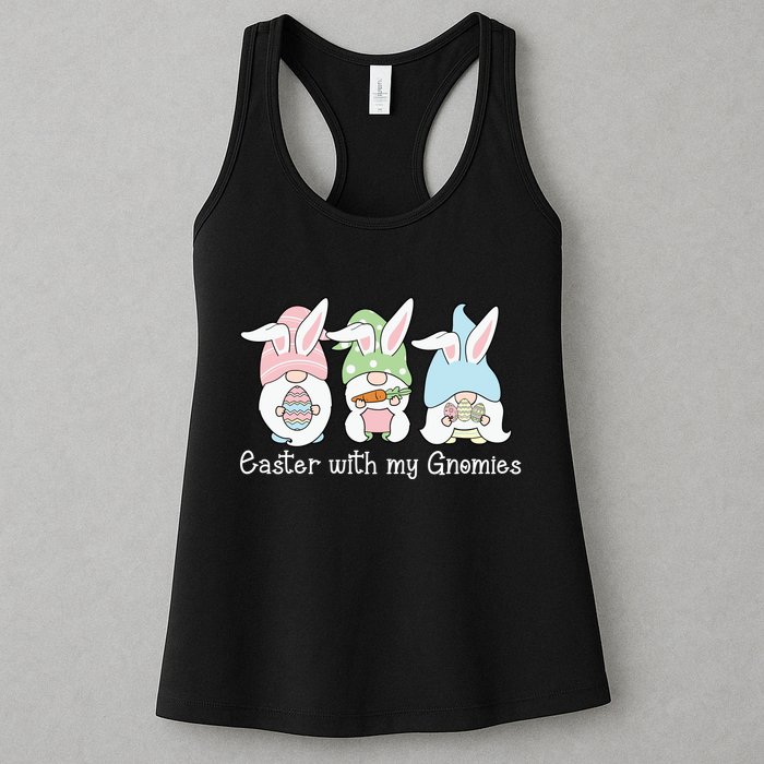 Easter With My Gnomies Cute Spring Womens Tank Top