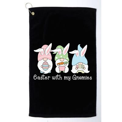 Easter With My Gnomies Cute Spring Golf Towel