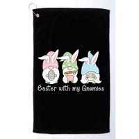 Easter With My Gnomies Cute Spring Golf Towel