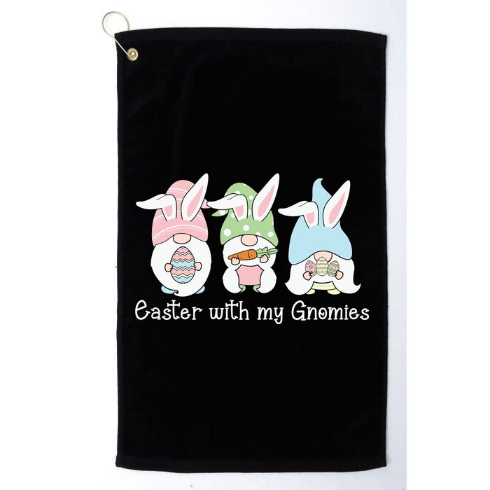 Easter With My Gnomies Cute Spring Golf Towel