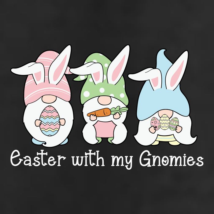 Easter With My Gnomies Cute Spring Golf Towel