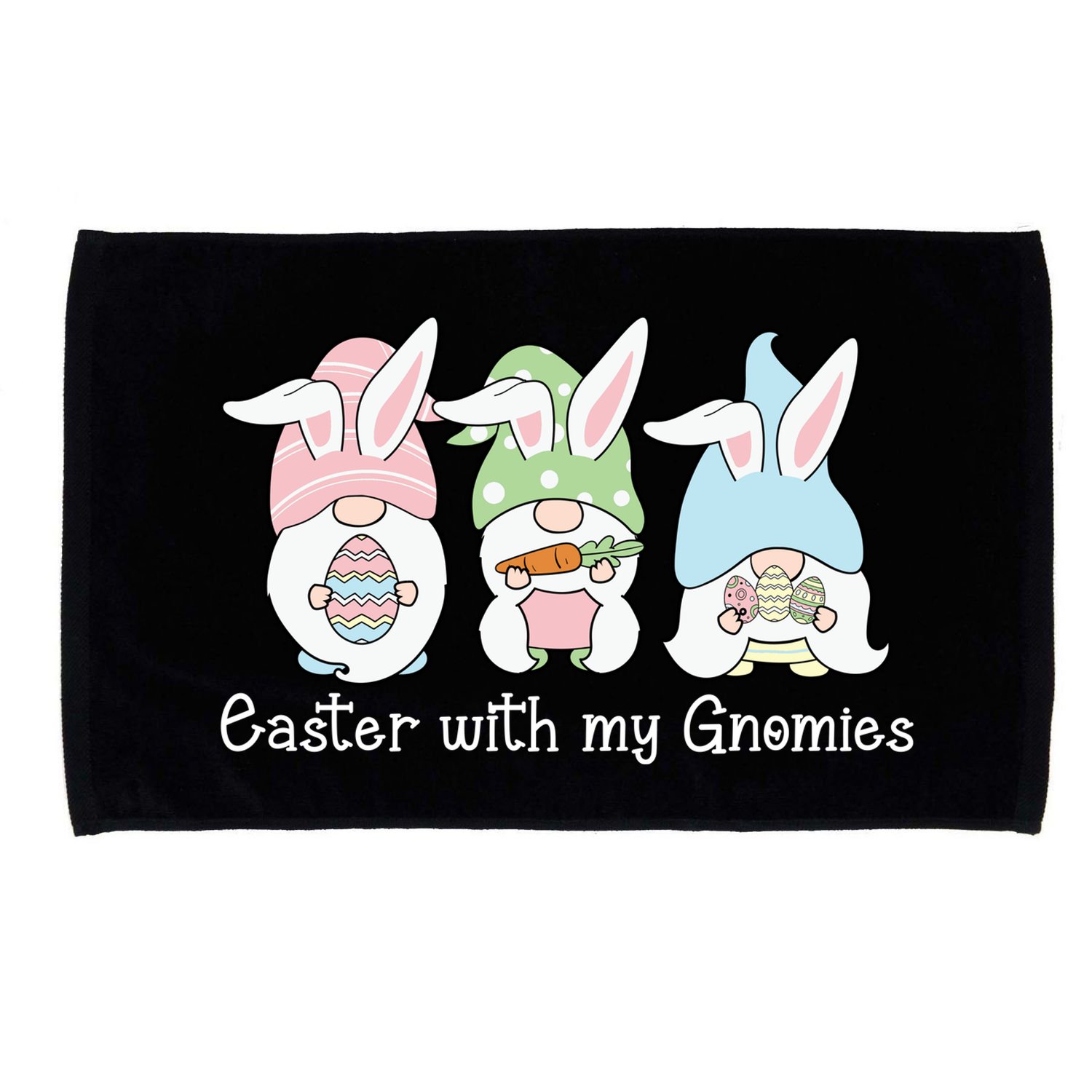 Easter With My Gnomies Cute Spring Microfiber Hand Towel