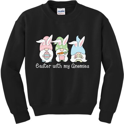 Easter With My Gnomies Cute Spring Kids Sweatshirt