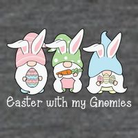 Easter With My Gnomies Cute Spring Tall T-Shirt