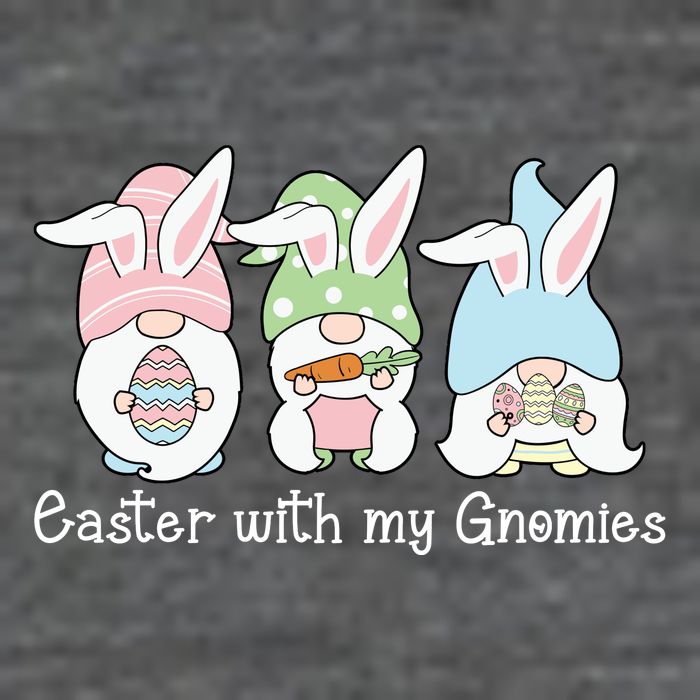 Easter With My Gnomies Cute Spring Tall T-Shirt