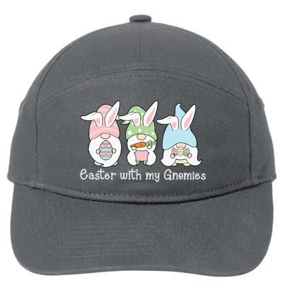 Easter With My Gnomies Cute Spring 7-Panel Snapback Hat