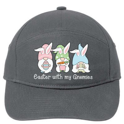 Easter With My Gnomies Cute Spring 7-Panel Snapback Hat