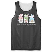 Easter With My Gnomies Cute Spring Mesh Reversible Basketball Jersey Tank