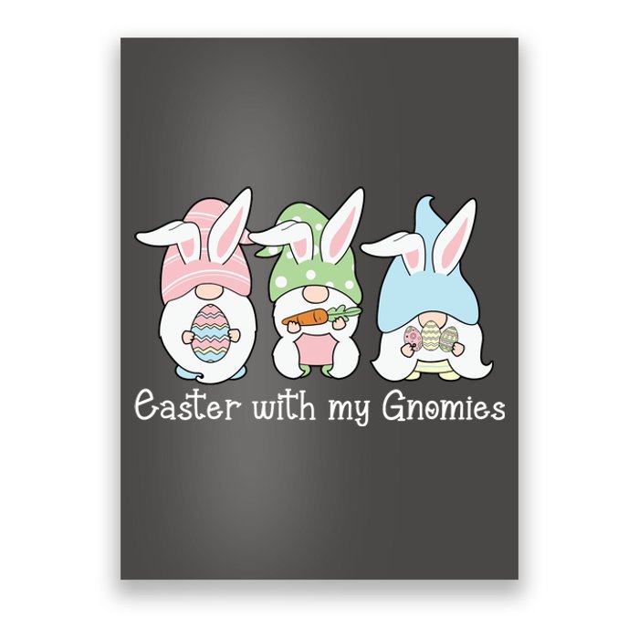 Easter With My Gnomies Cute Spring Poster