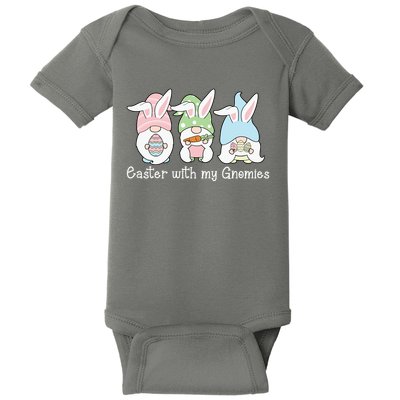 Easter With My Gnomies Cute Spring Baby Bodysuit