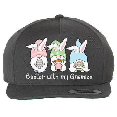 Easter With My Gnomies Cute Spring Wool Snapback Cap