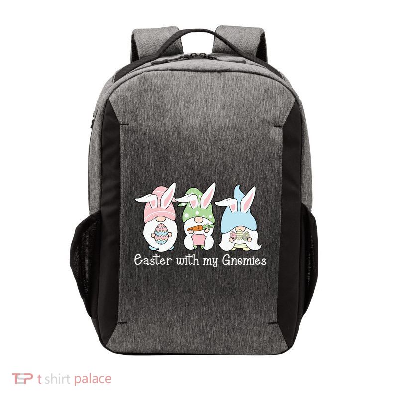 Easter With My Gnomies Cute Spring Vector Backpack