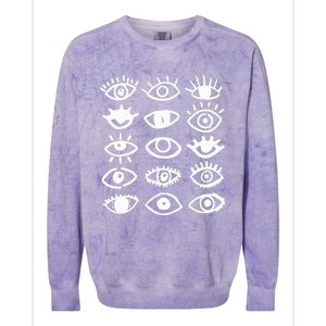 Eyes With Mood Emotion Eye Colorblast Crewneck Sweatshirt