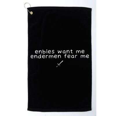 Enbies Want Me Endermen Fear Me Platinum Collection Golf Towel