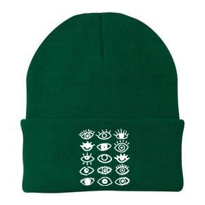 Eyes With Mood Emotion Eye Knit Cap Winter Beanie