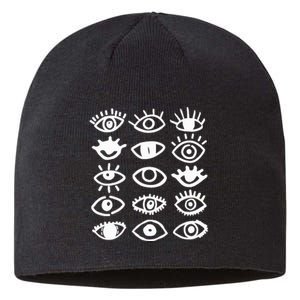 Eyes With Mood Emotion Eye Sustainable Beanie