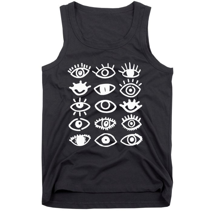 Eyes With Mood Emotion Eye Tank Top