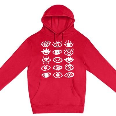 Eyes With Mood Emotion Eye Premium Pullover Hoodie