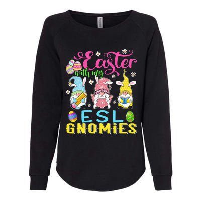 Easter With My ESL Gnomies Teacher Gnome Easter Day Womens California Wash Sweatshirt