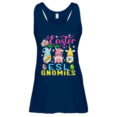 Easter With My ESL Gnomies Teacher Gnome Easter Day Ladies Essential Flowy Tank