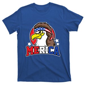 Eagle With Mullet Merica 4th Of July Usa America Rocker Gift T-Shirt