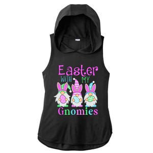 Easter With My Gnomies Ladies PosiCharge Tri-Blend Wicking Draft Hoodie Tank