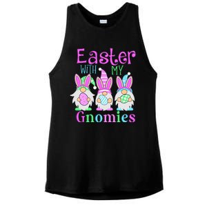 Easter With My Gnomies Ladies PosiCharge Tri-Blend Wicking Tank