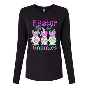 Easter With My Gnomies Womens Cotton Relaxed Long Sleeve T-Shirt