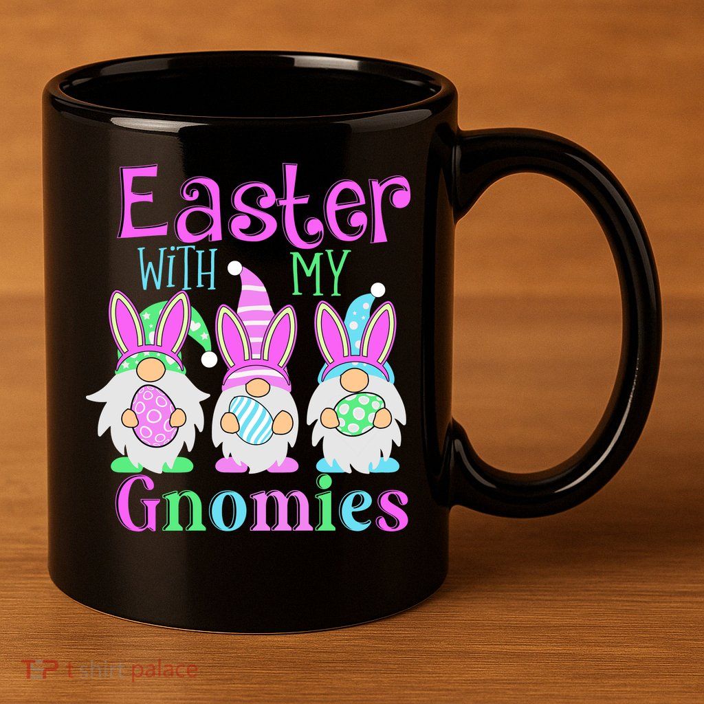 Easter With My Gnomies 11oz C Handle Ceramic Mug