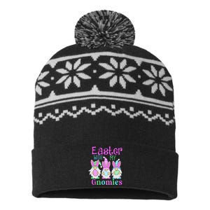 Easter With My Gnomies USA-Made Snowflake Beanie