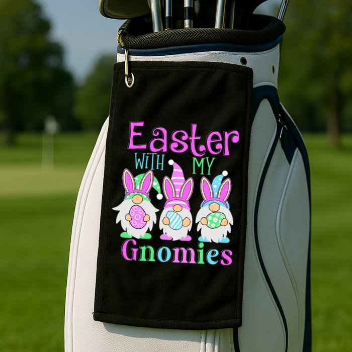 Easter With My Gnomies Golf Towel