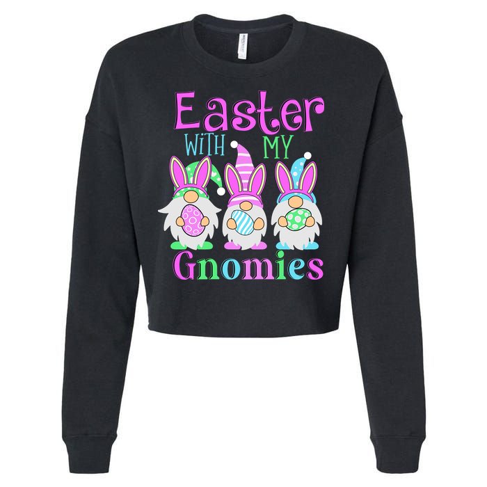 Easter With My Gnomies Cropped Pullover Crew