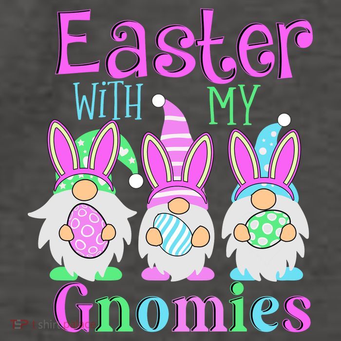 Easter With My Gnomies Vector Backpack