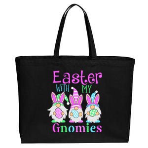 Easter With My Gnomies Cotton Canvas Jumbo Tote