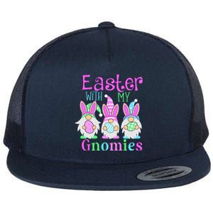 Easter With My Gnomies Flat Bill Trucker Hat