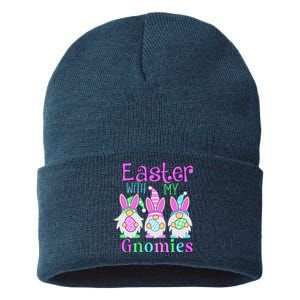 Easter With My Gnomies Sustainable Knit Beanie