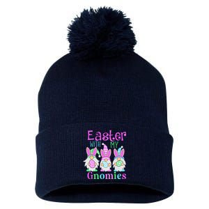 Easter With My Gnomies Pom Pom 12in Knit Beanie