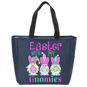 Easter With My Gnomies Zip Tote Bag