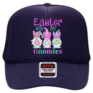 Easter With My Gnomies High Crown Mesh Back Trucker Hat