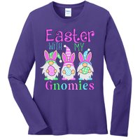 Easter With My Gnomies Ladies Long Sleeve Shirt