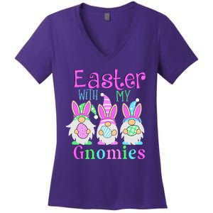 Easter With My Gnomies Women's V-Neck T-Shirt