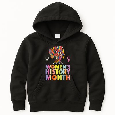 Empower Women National History Month 2025 Kids Hoodie